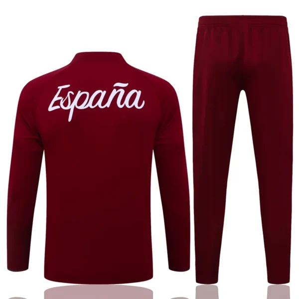 Spain 2026/27 Kids Half Pull Tracksuit - Back View | KFCOOL