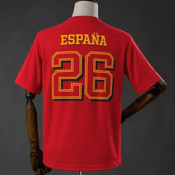 Spain 2026/27 Red T-Shirt - Detail View 3 | KFCOOL