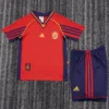 Spain 1998/99 Retro Home Kids Kit Fan Version - Front View | KFCOOL