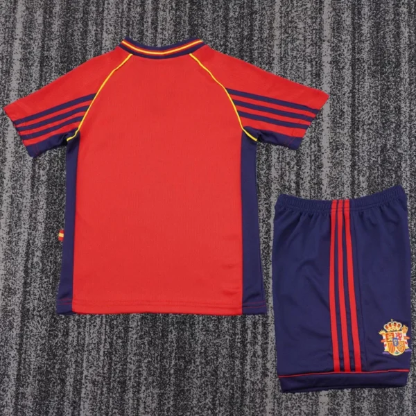 Spain 1998/99 Retro Home Kids Kit Fan Version - Back View | KFCOOL