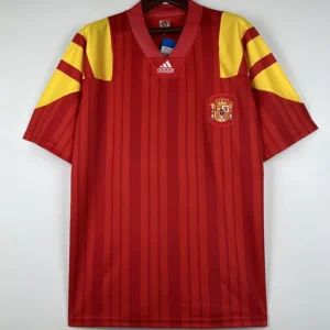 Spain 1992/94 Retro Home Jersey Fan Version - Front View Spain 1992/94 Retro Home Jersey Fan Version - Front View | KFCOOL