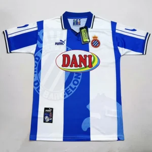 Espanyol 1998/99 Retro Home Jersey Fan Version - Front View | KFCOOL
