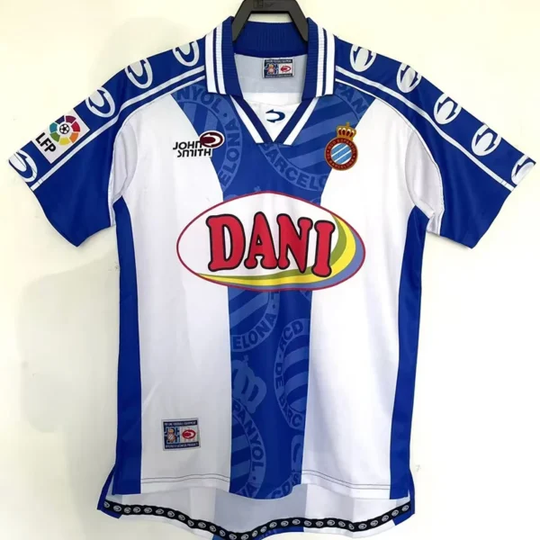 Espanyol 1999/00 Retro Home Jersey Fan Version - Front View | KFCOOL