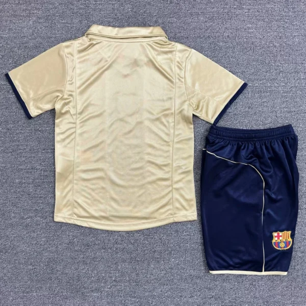Barcelona 2001/02 Retro Away Kids Kit Fan Version - Back View - KFCool – Football Jerseys & Soccer Kits Store Barcelona 2001/02 Retro Away Kids Kit Fan Version - Back View | KFCOOL