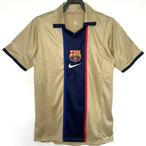 Barcelona 2001/02 Retro Away Jersey Fan Version - Front View | KFCOOL