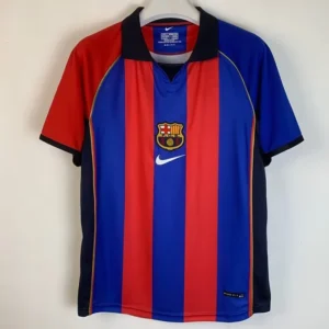 Barcelona 2001/02 Retro Home Jersey Fan Version - Front View | KFCOOL
