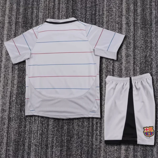 Barcelona 2003/04 Retro Away Kids Kit Fan Version - Back View - KFCool – Football Jerseys & Soccer Kits Store Barcelona 2003/04 Retro Away Kids Kit Fan Version - Back View | KFCOOL
