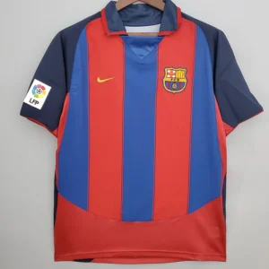 Barcelona 2003/04 Retro Home Jersey Fan Version - Front View Barcelona 2003/04 Retro Home Jersey Fan Version - Front View | KFCOOL
