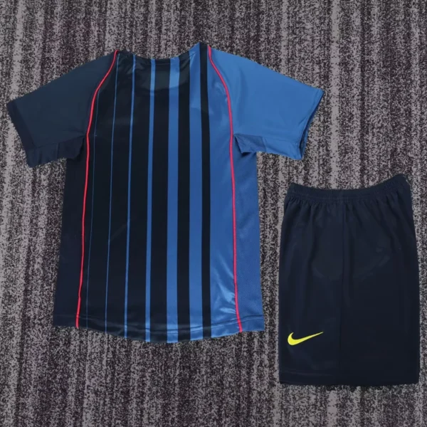 Barcelona 2004/05 Retro Away Kids Kit Fan Version - Back View | KFCOOL