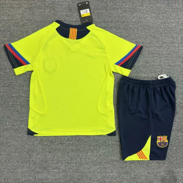 Barcelona 2005/06 Retro Away Kids Kit Fan Version - Back View | KFCOOL