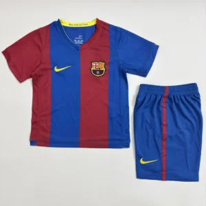 Barcelona 2006/07 Retro Home Kids Kit Fan Version - Front View Barcelona 2006/07 Retro Home Kids Kit Fan Version - Front View | KFCOOL