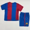Barcelona 2006/07 Retro Home Kids Kit Fan Version - Back View - KFCool – Football Jerseys & Soccer Kits Store Barcelona 2006/07 Retro Home Kids Kit Fan Version - Back View | KFCOOL