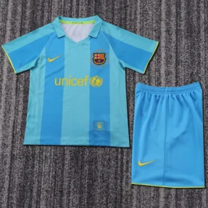 Barcelona 2007/08 Retro Away Kids Kit Fan Version - Front View Barcelona 2007/08 Retro Away Kids Kit Fan Version - Front View | KFCOOL
