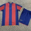 Barcelona 2007/08 Retro Home Kids Kit Fan Version - Back View | KFCOOL