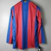 Barcelona 2007/08 Retro Home Long Sleeve Jersey Fan Version - Back View | KFCOOL