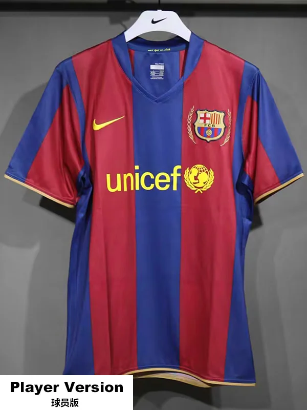 Barcelona 2007/08 Retro Home Jersey Player Version - Front View Barcelona 2007/08 Retro Home Jersey Player Version - Front View | KFCOOL