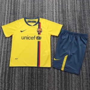 Barcelona 2008/09 Retro Away Kids Kit Fan Version - Front View Barcelona 2008/09 Retro Away Kids Kit Fan Version - Front View | KFCOOL