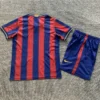 Barcelona 2009/10 Retro Home Kids Kit Fan Version - Back View | KFCOOL