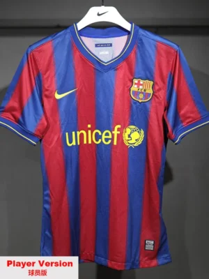 Barcelona 2009/10 Retro Home Jersey Player Version - Front View Barcelona 2009/10 Retro Home Jersey Player Version - Front View | KFCOOL