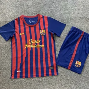 Barcelona 2011/12 Retro Home Kids Kit Fan Version - Front View Barcelona 2011/12 Retro Home Kids Kit Fan Version - Front View | KFCOOL