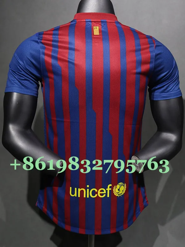 Barcelona 2011/12 Retro Home Jersey Player Version - Back View Barcelona 2011/12 Retro Home Jersey Player Version - Back View | KFCOOL