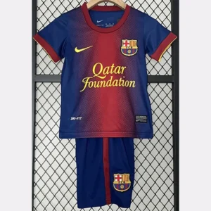 Barcelona 2012/13 Retro Home Kids Kit Fan Version - Front View | KFCOOL