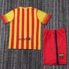 Barcelona 2013/14 Retro Away Kids Kit Fan Version - Back View | KFCOOL