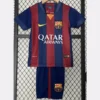 Barcelona 2014/15 Retro Home Kids Kit Fan Version - Front View - KFCool – Football Jerseys & Soccer Kits Store Barcelona 2014/15 Retro Home Kids Kit Fan Version - Front View | KFCOOL