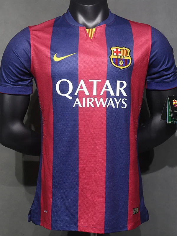 Barcelona 2014/15 Retro Home Jersey Player Version - Front View | KFCOOL