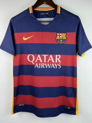 Barcelona 2015/16 Retro Home Jersey Fan Version - Front View | KFCOOL