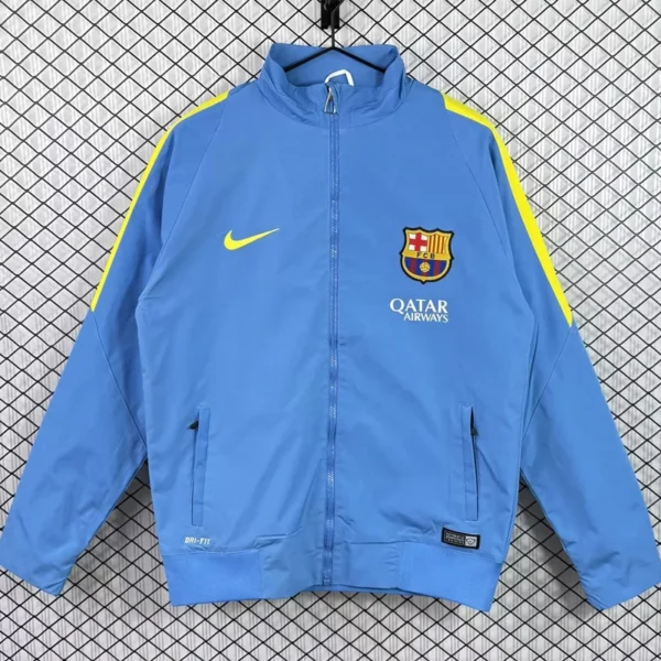 Barcelona 2015/16 Retro Windbreaker - Front View | KFCOOL