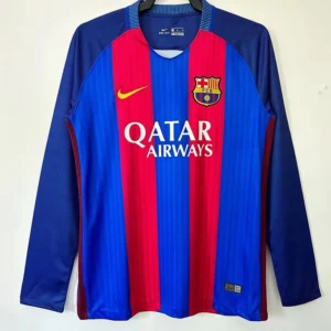 Barcelona 2016/17 Home Long Sleeve Jersey Fan Version - Front View Barcelona 2016/17 Home Long Sleeve Jersey Fan Version - Front View | KFCOOL