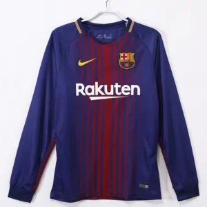 Barcelona 2017/18 Home Long Sleeve Jersey Fan Version - Front View Barcelona 2017/18 Home Long Sleeve Jersey Fan Version - Front View | KFCOOL