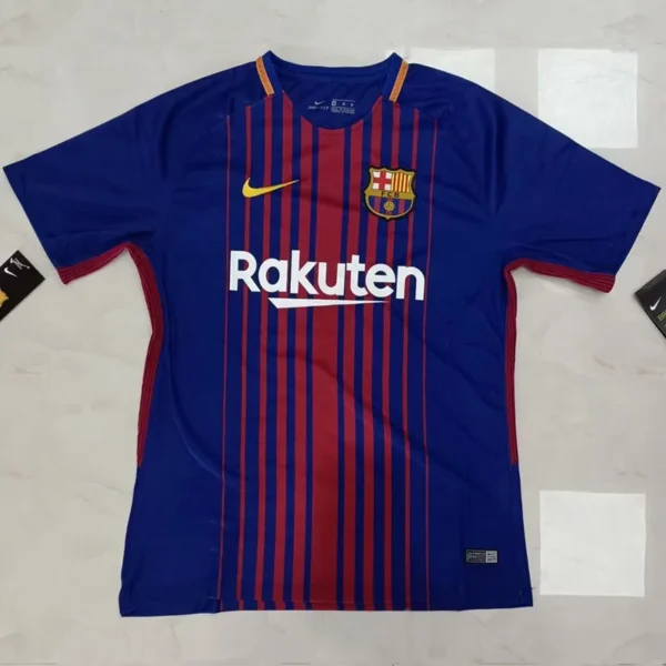Barcelona 2017/18 Home Jersey Fan Version - Front View Barcelona 2017/18 Home Jersey Fan Version - Front View | KFCOOL