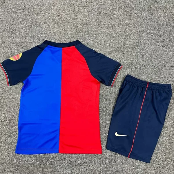Barcelona 1999 Retro Home Kids Kit Fan Version - Back View | KFCOOL