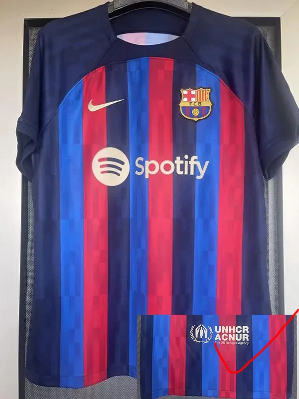 Barcelona 2022/23 Home Jersey Fan Version - Front View Barcelona 2022/23 Home Jersey Fan Version - Front View | KFCOOL