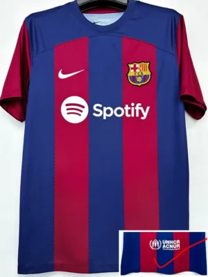 Barcelona 2023/24 Home Jersey Fan Version - Front View | KFCOOL