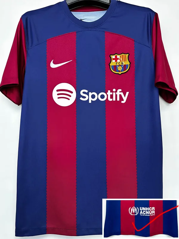 Barcelona 2023/24 Home Jersey Fan Version - Front View Barcelona 2023/24 Home Jersey Fan Version - Front View | KFCOOL
