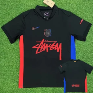 Barcelona 2024/25 Away Black Jersey Fan Version - Front View | KFCOOL