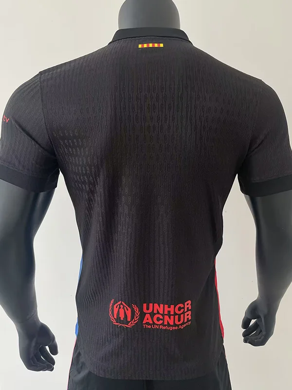 Barcelona 2024/25 Away Black Limited Edition Jersey Player Version - Detail View 3 | KFCOOL
