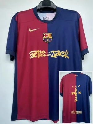 Barcelona 2024/25 Home Red Limited Edition Jersey Fan Version - Front View | KFCOOL