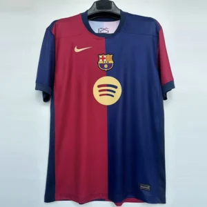 Barcelona 2024/25 Home Jersey Fan Version - Front View | KFCOOL