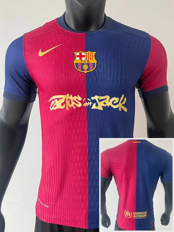 Barcelona 2024/25 Home Limited Edition Jersey Player Version - Front View | KFCOOL
