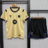 Barcelona 2025/26 Away Kids Kit Fan Version - Front View - KFCool – Football Jerseys & Soccer Kits Store Barcelona 2025/26 Away Kids Kit Fan Version - Front View | KFCOOL