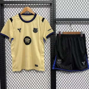 Barcelona 2025/26 Away Kids Kit Fan Version - Front View | KFCOOL