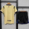 Barcelona 2025/26 Away Kids Kit Fan Version - Back View - KFCool – Football Jerseys & Soccer Kits Store Barcelona 2025/26 Away Kids Kit Fan Version - Back View | KFCOOL