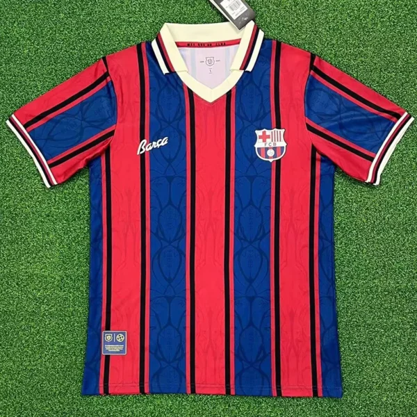 Barcelona 2025/26 Anniversary Jersey Fan Version - Front View | KFCOOL