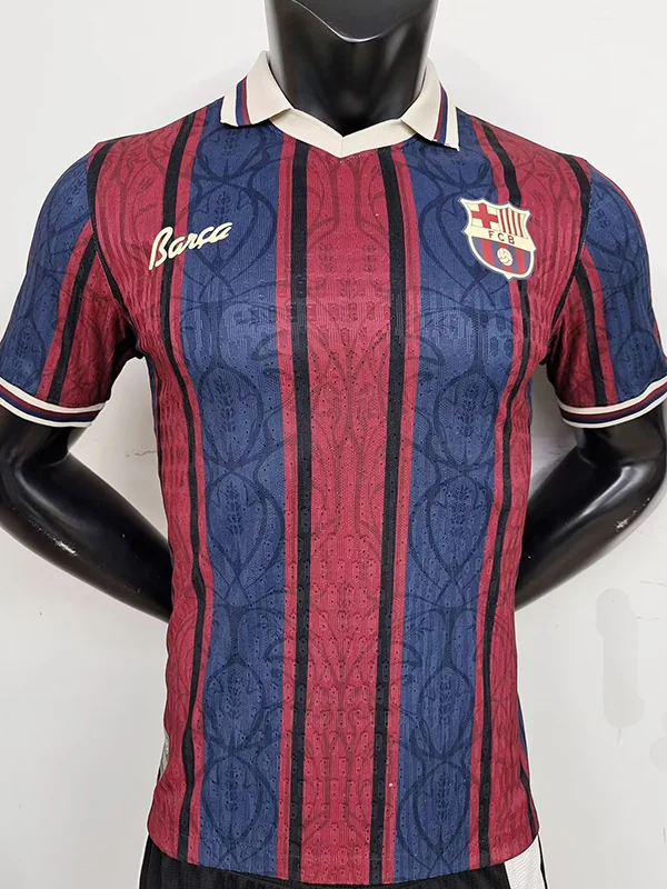 Barcelona 2025/26 Anniversary Jersey Player Version - Front View | KFCOOL