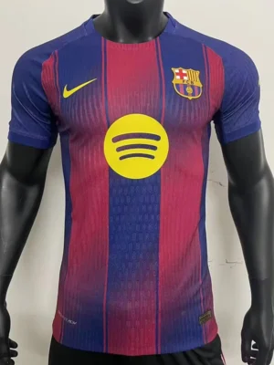 Barcelona 2025/26 Home Blue Jersey Player Version - Front View | KFCOOL