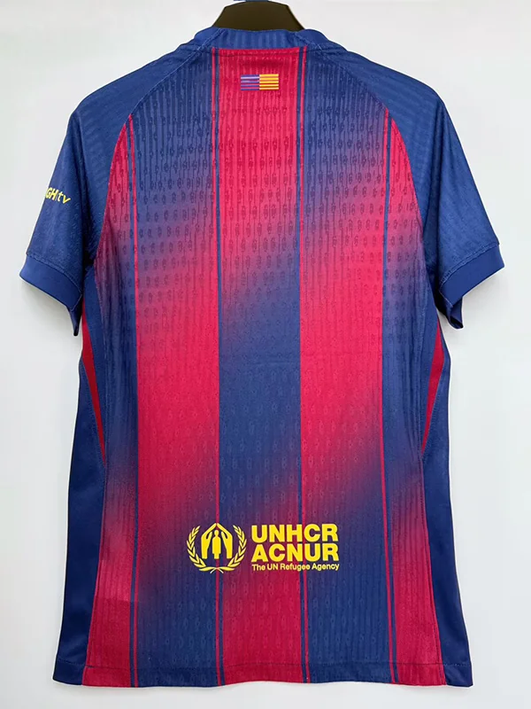 Barcelona 2025/26 Home Blue Jersey Player Version - Detail View 3 Barcelona 2025/26 Home Blue Jersey Player Version - Detail View 3 | KFCOOL